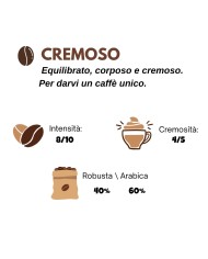 CAPSULE COMPATIBILI NESPRESSO - CREMOSO - 75 CAPSULE